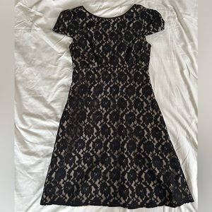 Black lace cocktail dress. Like new